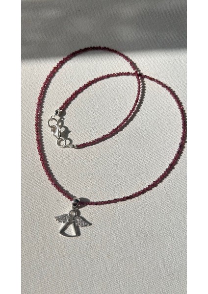 925 Ayar Gümüş Granat (Laltaşı) Kolye fiyatları