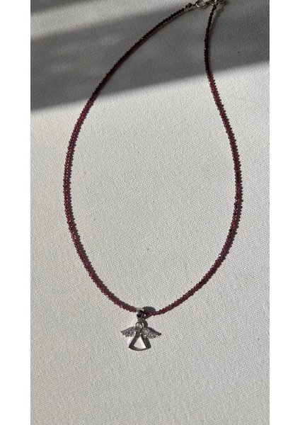 925 Ayar Gümüş Granat (Laltaşı) Kolye modelleri