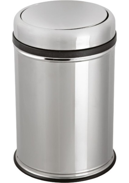Pratik Oynar Kapaklı Paslanmaz Çöp Kovası 16 Litre, Şık ve Kullanışlı Tasarım