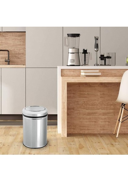 Pratik Oynar Kapaklı Paslanmaz Çöp Kovası 16 Litre, Şık ve Kullanışlı Tasarım modelleri