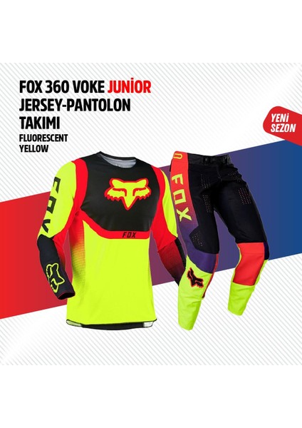 Sarı Kırmızı Çocuk Jersey Pantolon Takımı