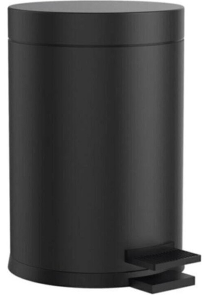 3 Litre Pedallı Çöp Kovası Siyah, Hızlı Kargo Bedava