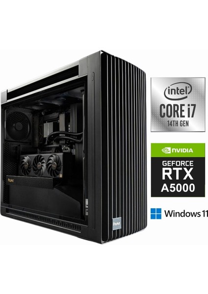 Proart PA602-523 İ7-14700K 192GB Ddr5 1tb M.2 Quadro Rtx A5000 24GB W11PRO Masaüstü Bilgisayar