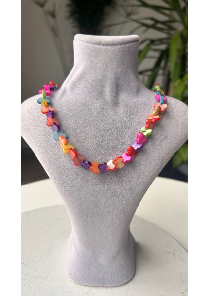 Sedef Kelebek Kolye modelleri