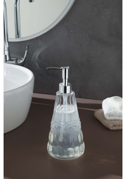 El Yapımı Cam Sıvı Sabunluk, Şık ve Zarif Tasarım, Dayanıklı ve Hafif, Modern Dekorasyon