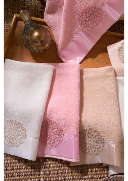 Yumuşak, Kaliteli 6'lı El Havlusu Seti, 30X50, Ekru, Mutfak ve Çeyizlik Kullanım Için modelleri