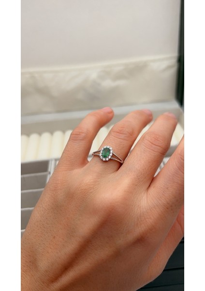 925 Ayar Gümüş Zümrüt Set modelleri