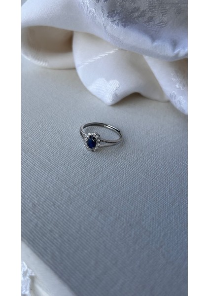 925 Ayar Gümüş Safir Taşlı Yüzük modelleri