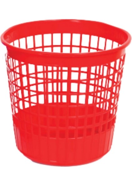 Kırmızı Plastik Masa Altı Çöp Sepeti 10 Lt, Pratik ve Şık Tasarım