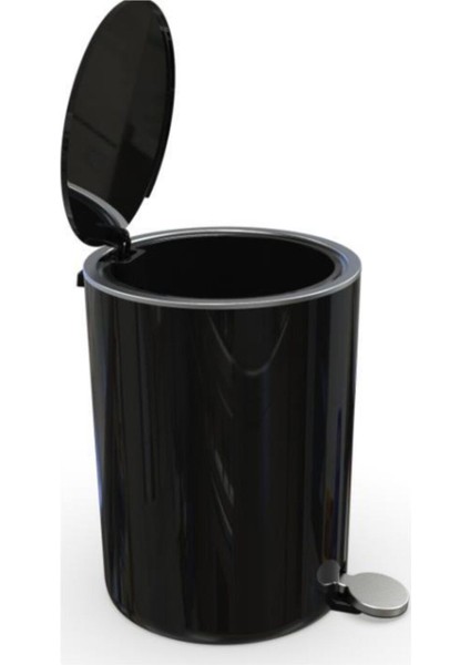 5 Lt Siyah Pedallı Çöp Kovası, Pratik ve Şık Tasarım fiyatları