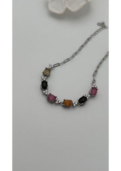 925 Ayar Gümüş Turmalin Bileklik