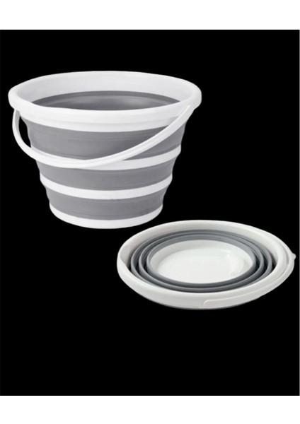 Katlanabilir 12,8 Lt Su Kovası, Pratik ve Hafif, Beyaz Renkli. fiyatları