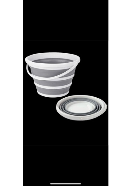 Katlanabilir 12,8 Lt Su Kovası, Pratik ve Hafif, Beyaz Renkli. modelleri