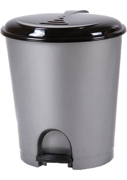 Gri Pedallı 7 Lt Çöp Kovası, Pratik ve Şık Tasarım
