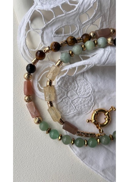 Karışık Doğaltaş Kolye indirimleri