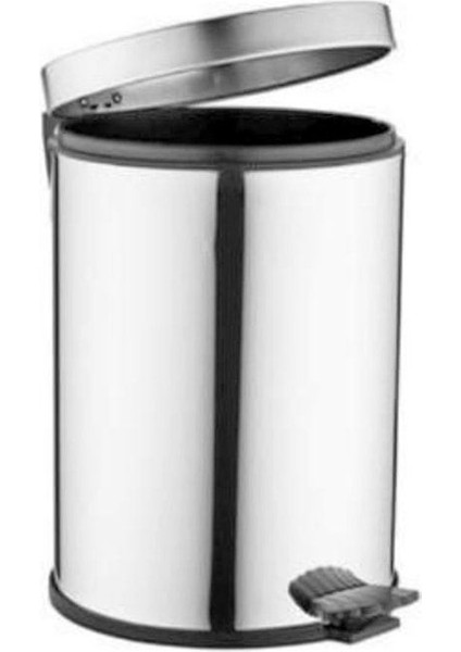 250 Pedallı Metal Çöp Kovası, 16L, Pratik ve Dayanıklı Tasarım
