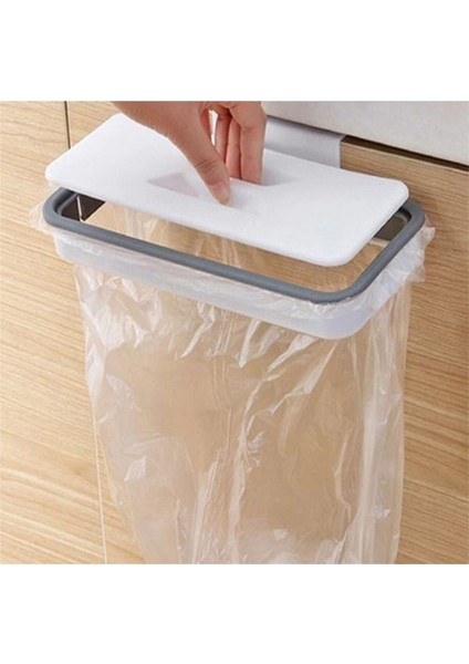 Kapaklı Çöp Poşeti Tutucu Askısı Beyaz, Pratik ve Temiz Kullanım Için Ideal fırsatları