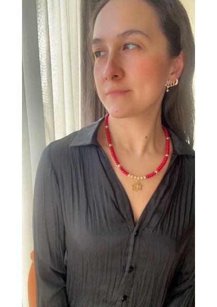 Mercan Kolye Lotuslu fiyatları