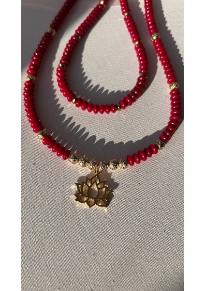 Mercan Kolye Lotuslu fırsatları