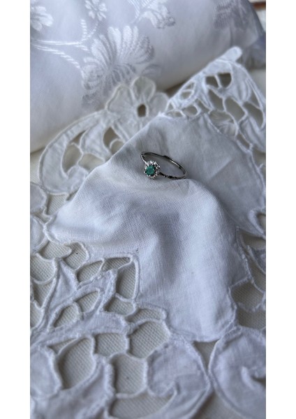 925 Ayar Gümüş Zümrüt Taşlı Yüzük modelleri