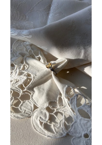 925 Ayar Gümüş Sitrin Taşlı Yüzük indirimleri