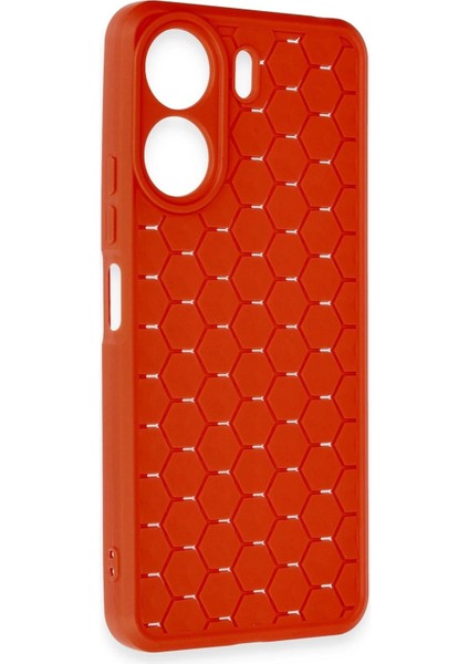 Xiaomi Redmi 13C Kılıf Petek Silikon Kapak - Kırmızı - 18349-8923 modelleri