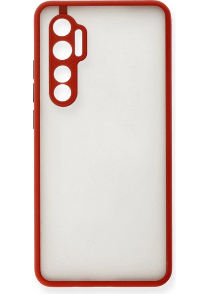 Xiaomi Mi Note 10 Lite Kılıf Montreal Silikon Kapak - Kırmızı - 13822-3380