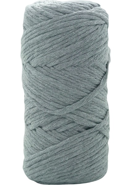 Açık gri Makrome İpi 3 mm 70 mt Pamuk Duvar Süsü, Saksı Askılığı, Dıy Hobi İçin Örgü İpi fiyatları