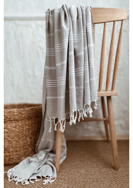 Ocean Peştemal Havlu Gri (90X170 Cm)