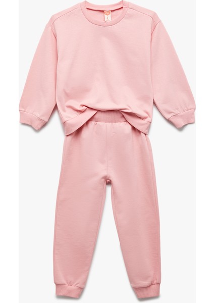 Şardonlu Pamuklu 2'li Eşofman Takımı