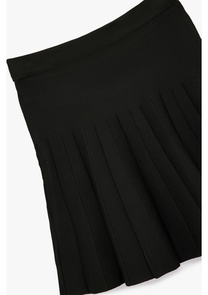 Normal Bel Pileli Mini Etek modelleri