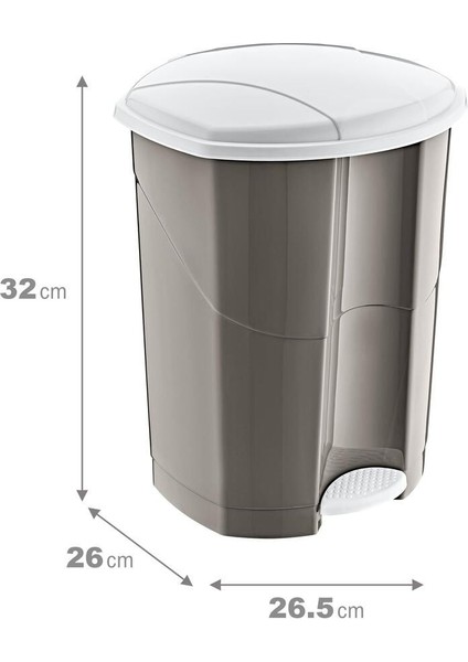 Beyaz Pedallı Çöp Kovası 11 Lt, Şık ve Kullanışlı Tasarım fiyatları