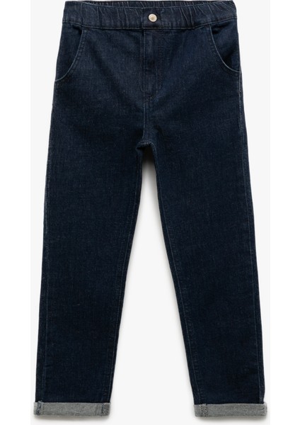 Pamuklu Relax Fit Denim Pantolon