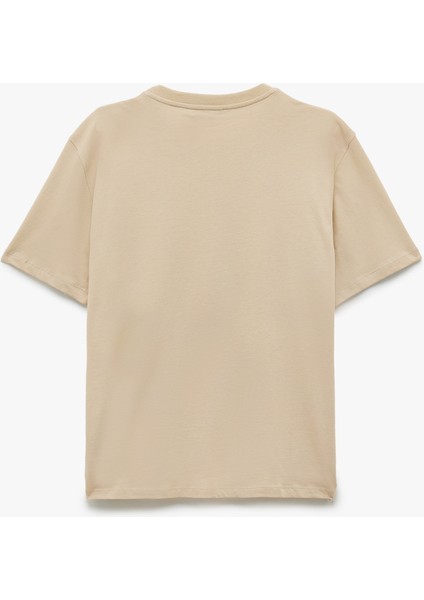 Pamuklu Kısa Kollu Bisiklet Yaka Erkek Basic Tişört fırsatları