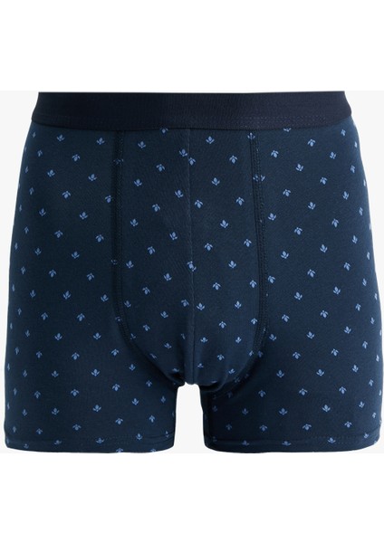Pamuklu Desenli 3'lü Boxer Seti