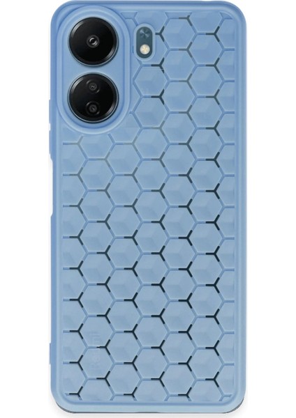 Xiaomi Redmi 13C Kılıf Petek Silikon Kapak - Mavi - 11273-2719