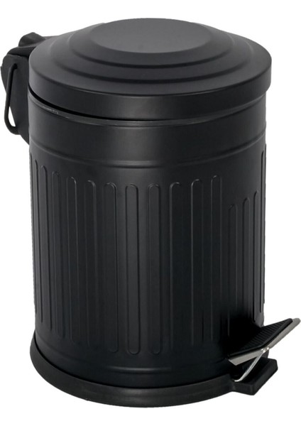 Çizgili Siyah 5 Litre Çöp Kutusu, Pratik ve Şık Tasarım fiyatları