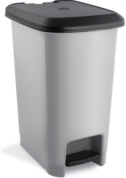 15 Litre Pedallı Gri Çöp Kovası, Slim Metalik Tasarım modelleri