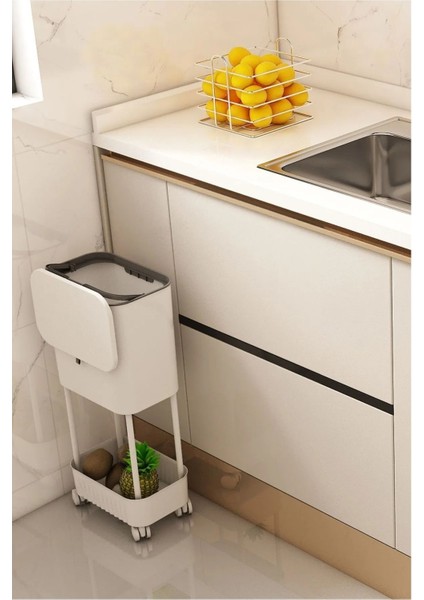 15 Litre Antrasit Tekerlekli Kapaklı Çöp Kovası, Çok Renkli, Mutfak ve Banyo Kullanımı modelleri