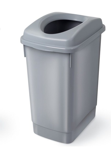 Metalik Gri 27 Litre Banyo ve Geri Dönüşüm Çöp Kovası fiyatları