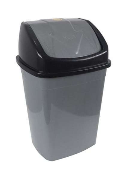 Gri 10 Lt Kapaklı Çöp Kovası, Pratik ve Şık Temizlik Çözümü