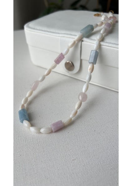 Karışık Doğaltaş Kolye