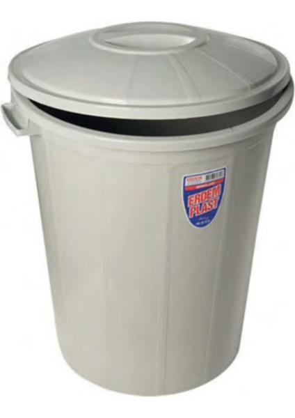 50 Lt Gri Çöp Kovası, Dayanıklı ve Şık Tasarım