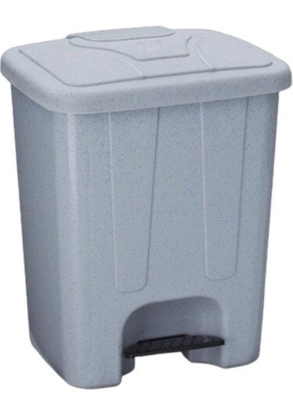 Gri Köşeli Pedallı Çöp Kutusu 17 Lt. Iç Kovalı