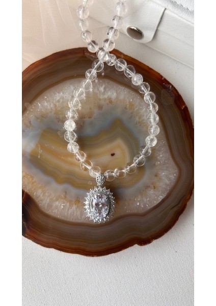 Kristal Kuvars Kolye