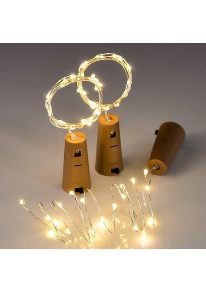 Sarı Mantar Şeklinde 1,5m Kendinden Pilli Peri LED Dekor Aydınlatma Seti fiyatları