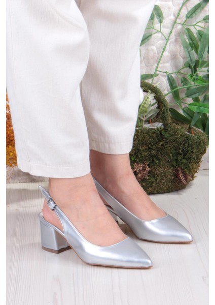 110-420 Fls Arkası Açık Kalın Topuk Klasik Kadın Ayakkabı modelleri