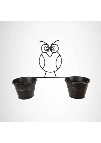 Baykuş Duvar Saksısı Küçük Siyah fiyatları