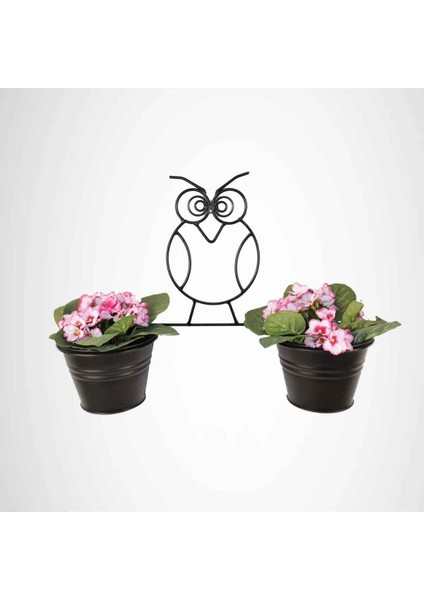Baykuş Duvar Saksısı Küçük Siyah modelleri