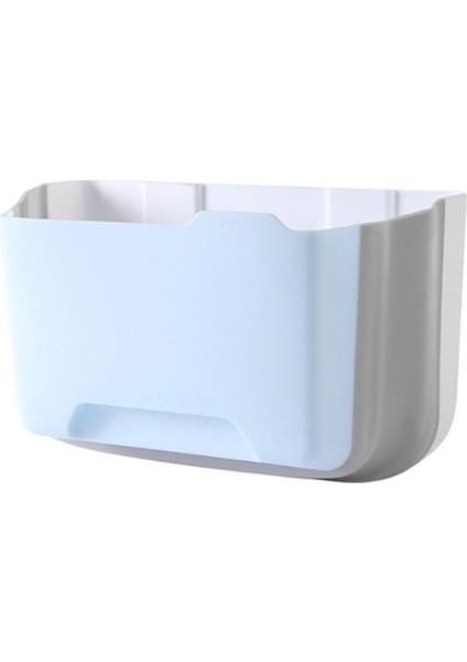 Portatif Katlanabilir Askılı Çöp Kutusu, Beyaz, Ev ve Araç Için Pratik ve Şık R-8046